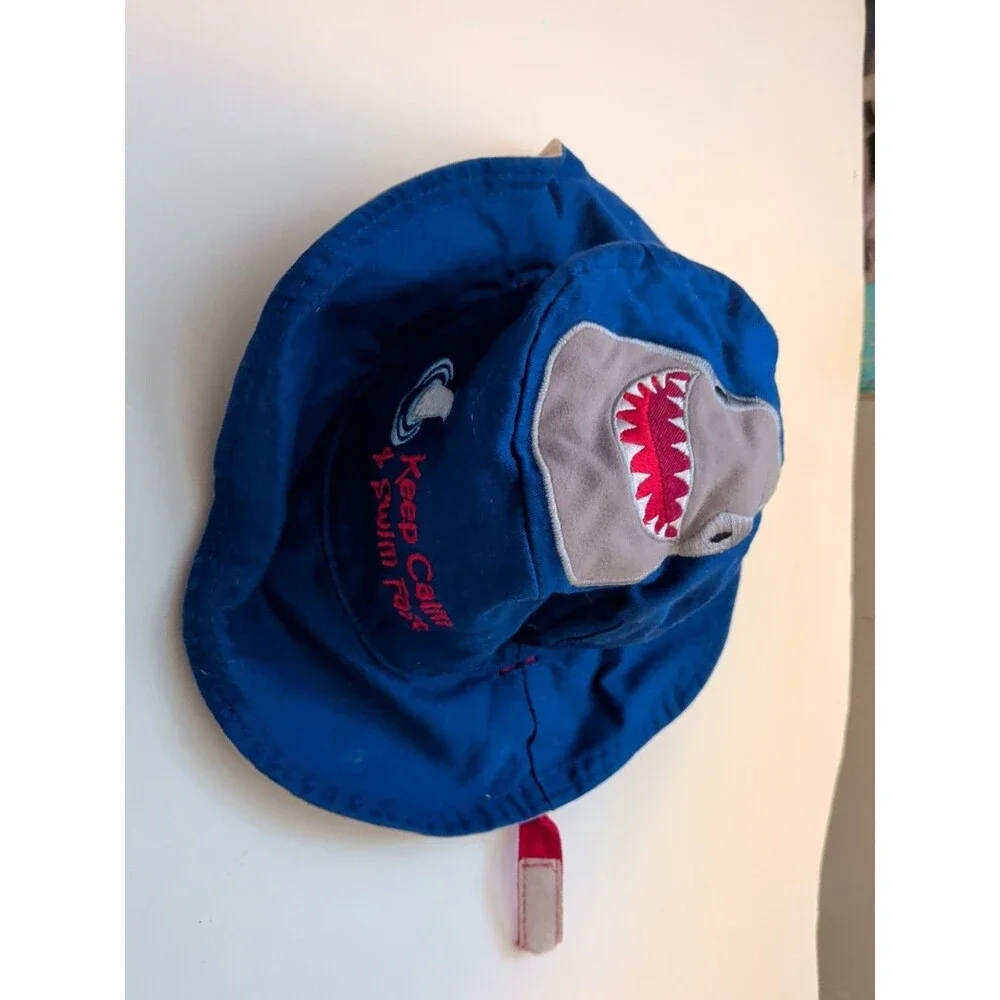 Flapjack Toddler Reversible Bucket Sun Hat Upf 50 Shark Alligator